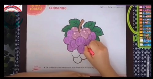 Tạo hình   Tô màu chùm nho  - Giáo viên: Đặng Thị Minh Sánh